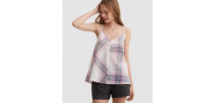 Loft Lou & Grey Plaid Cami