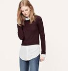 Loft Feathered Two-in-one Top