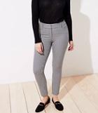 Loft Checked Skinny Ankle Pants In Curvy Fit
