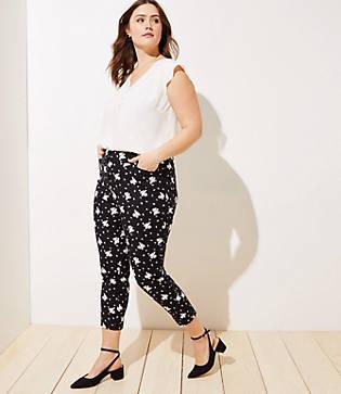 Loft Plus Floral Riviera Pants