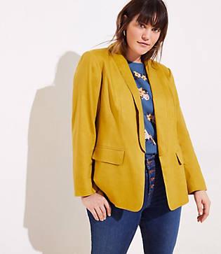 Loft Plus Open Tuxedo Blazer