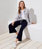Loft Wide Leg Tie Waist Pants