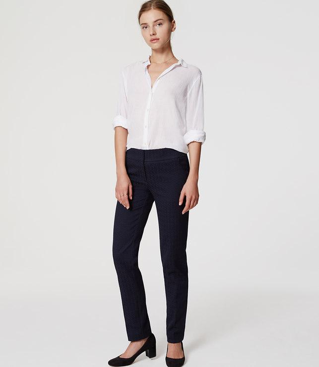 Loft Geo Jacquard Pencil Pants