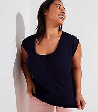 Loft Plus Tie Back Tee