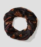 Loft Shimmer Floral Infinity Scarf