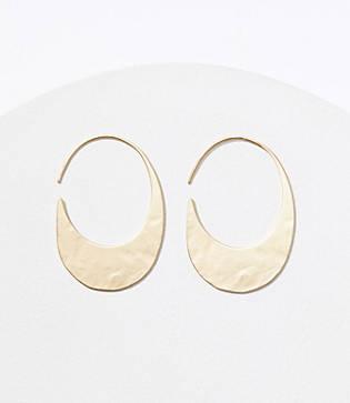 Loft Hammered Pull Through Earrings