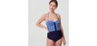 Loft Beach Mosaic Colorblock One Piece Swimsuit
