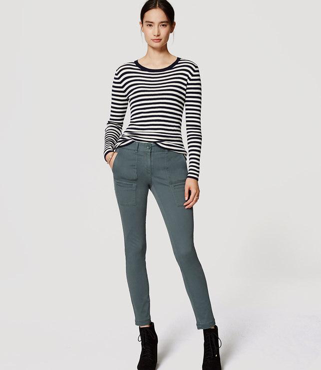 Loft Sanded Sateen Cargo Pants