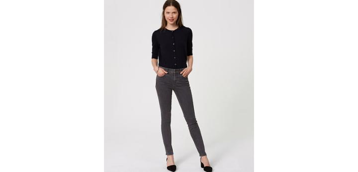 Loft Modern Skinny Jeans In Vintage Grey Wash