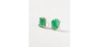 Loft Mineralogy Rose Cut Chrysoprase Earrings