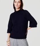 Loft Relaxed Mockneck Sweater