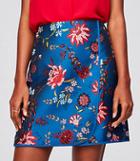 Loft Wildflower Jacquard Wrap Skirt