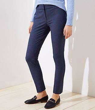 Loft Skinny Ankle Pants In Check In Julie Fit