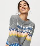 Loft Slouchy Fairisle Sweater