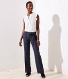 Loft Trousers In Speckled Tie Waist In Marisa Fit