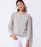 Loft Stitched Sleeve Sweater
