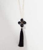 Loft Flower Tassel Pendant Necklace