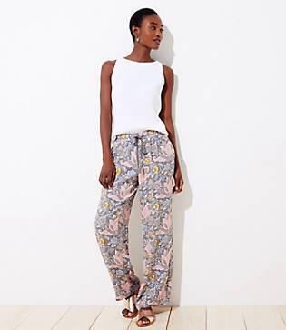 Loft Blossom Fluid Drawstring Pants