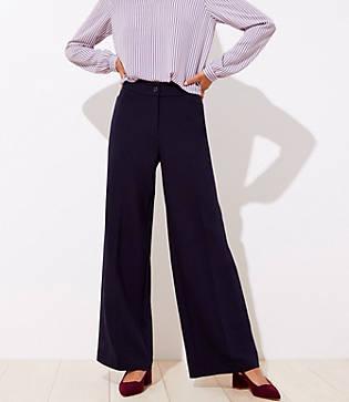 Loft High Waist Wide Leg Pants