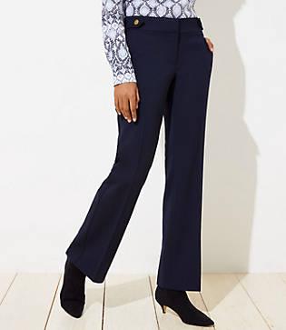 Loft Trousers In Button Tab Waist In Julie Fit