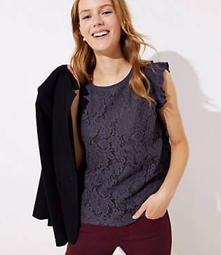 Loft Lace Flutter Shell
