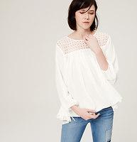 Loft Lace Yoke Blouse