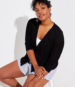 Loft Plus Cropped Cardigan
