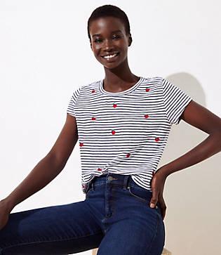 Loft Apple Stripe Tee
