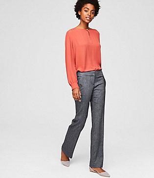 Loft Trousers In Button Pocket In Marisa Fit