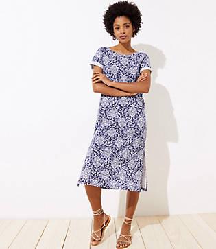 Loft Beach Scoop Back Dress
