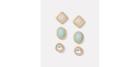 Loft Pastel Stone Stud Earring Set