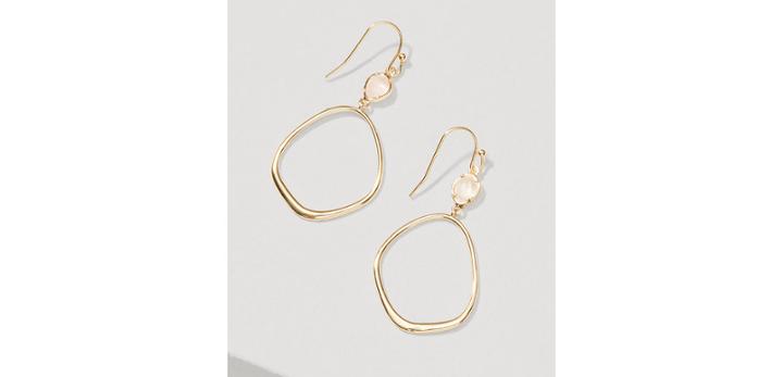 Loft Blush Loop Drop Earrings