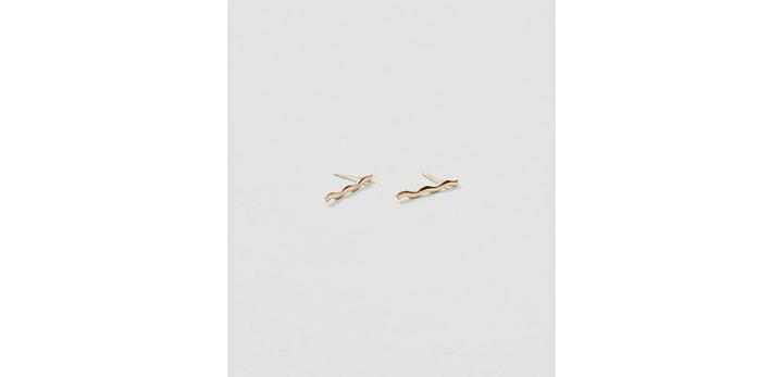 Loft Upper Metal Class Mini Wave Earrings