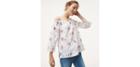 Loft Floral Eyelet Off The Shoulder Top