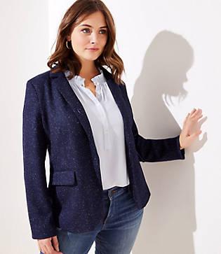 Loft Plus Speckled Modern Blazer