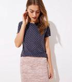 Loft Dotted Sweater Tee