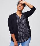 Loft Plus 3/4 Sleeve Signature V-neck Cardigan