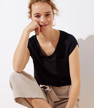 Loft Pocket Linen Tee