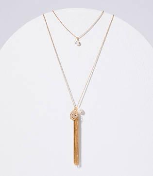 Loft Filigree Tassel Necklace