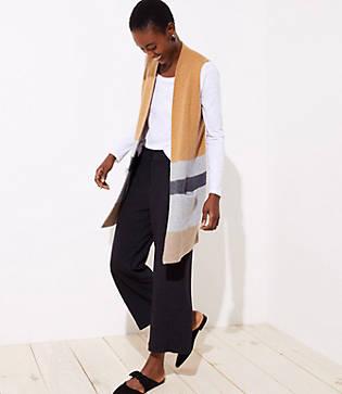 Loft Colorblock Pocket Sweater Vest