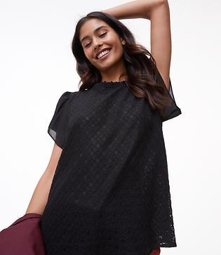 Loft Boudoir Lace Cascade Top