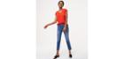 Loft Modern Kick Crop Jeans In Vivid Indigo Wash