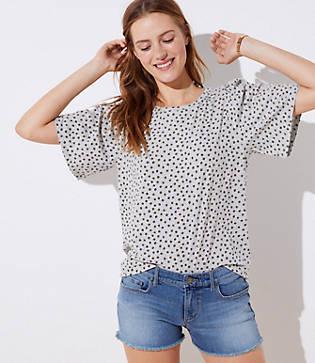 Loft Posy Puff Sleeve Tee