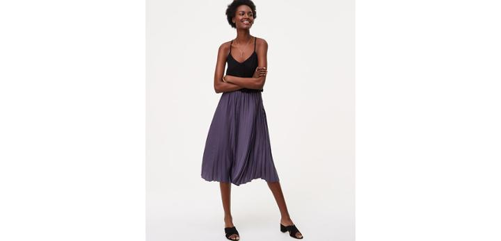 Loft Pleated Duet Dress