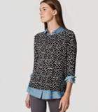 Loft Ivy Button Back Sweater