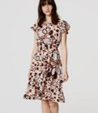 Loft Floral Flutter Dress