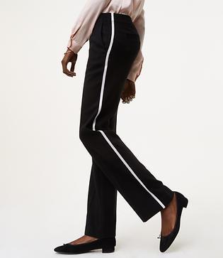 Loft Trousers In Tuxedo Stripe
