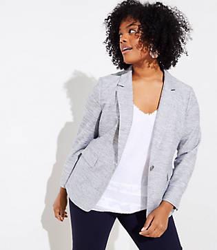 Loft Plus French Terry Blazer