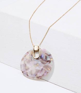 Loft Shimmer Resin Pendant Necklace