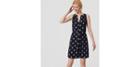 Loft Sea Turtle Tie Waist Dress